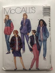 7298 MCCALLS UNLINED JACKET, VEST, TOP, SKIRT, PANTS PATTERN SMALL-LARGE UNCUT